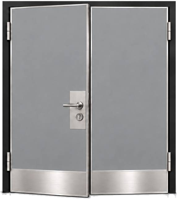 Двері VERON FORTE HPL двопільні, 14 — Nardo Grey, глухі